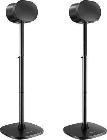 Perlegear Speaker Stand for Sonos Era 300, Adjustable Height 33"-42", Sonos Era 300 Surround Sound Speaker Stand, Floor Speaker Stand Supports up to 13.2 lbs with Cable Management, Pair, PGSS14 in Kuwait