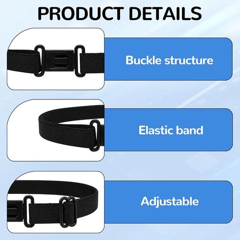 10 Pack Adjustable Straps with Clips Elastic Bow Tie Straps Replacement for Pre-tied Bowties Men Women Girls Uniform Ribbon Homemade Bowties in Kuwait