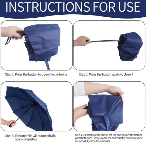 12 Pcs Rain Umbrellas Bulk Automatic Open Close Collapsible Umbrella Small Light Backpack for Women Men in Saudi Arabia