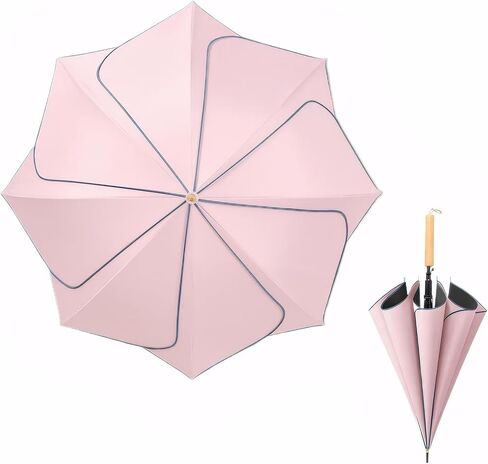 Chesoon Floral Stick Umbrella Windproof Golf Umbrella for Women with UPF 50+ Sun Protection & Water Repellent, Large Canopy for Beach/Daily Use in Saudi Arabia