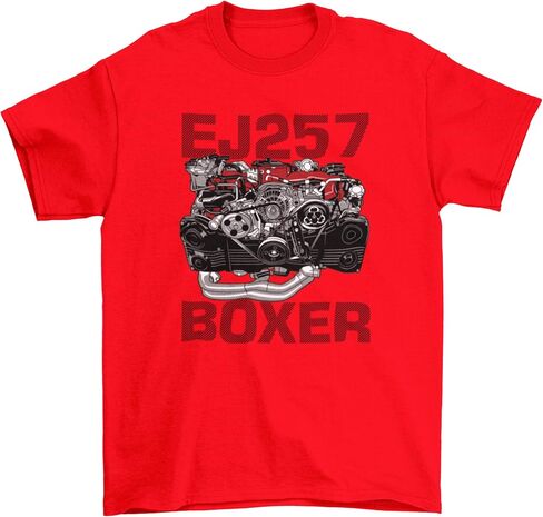 STYLN Subie Engine EJ257 Boxer T-Shirt | JDM Mechanic Racing Car Short Sleeve Gift Automotive Enthusiasts Adult in Saudi Arabia