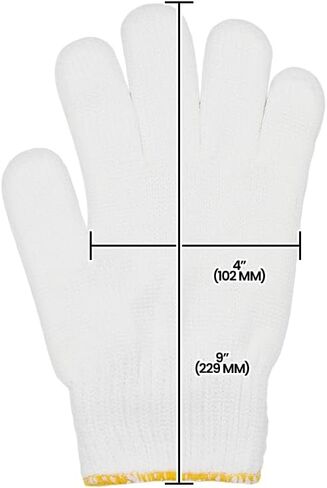Zenport GN026 7 Gram Nylon Glove Liners, 12-Pair, White in Saudi Arabia