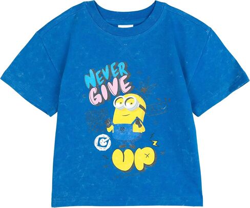 Minions French Terry T-Shirt and Shorts Outfit Set Toddler to Big Kid Sizes (2T - 14-16) in Kuwait