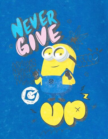 Minions French Terry T-Shirt and Shorts Outfit Set Toddler to Big Kid Sizes (2T - 14-16) in Kuwait