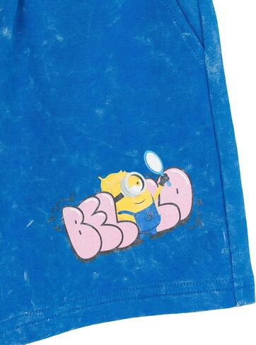 Minions French Terry T-Shirt and Shorts Outfit Set Toddler to Big Kid Sizes (2T - 14-16) in Kuwait
