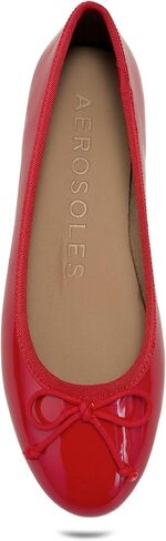 Aerosoles Women's HOMEBET Ballet Flat, Rich Red Patent, 8W in Kuwait