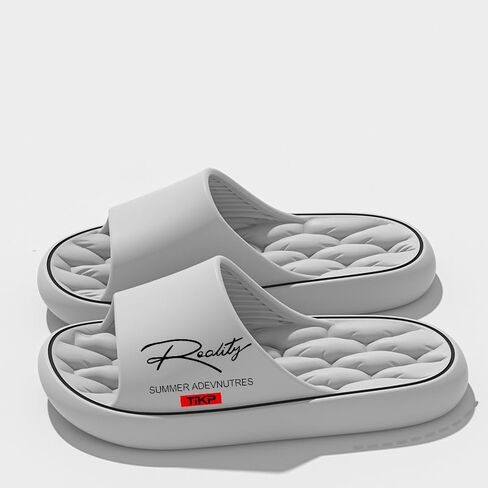 Unisex Cloud Slides Slippers for Women and Men, Non-Slip Thick Cushioned Shower Sandals, Quick Drying EVA Massage Slippers for Indoor Bathroom Outdoor Pool Beach in Kuwait