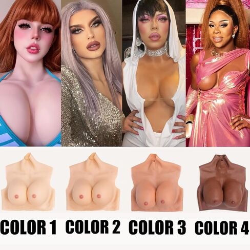 سيليكون الثدي SIlicone صدر نصف الجسم C-H كأس الثدي شكل الثديين وهمية in Kuwait