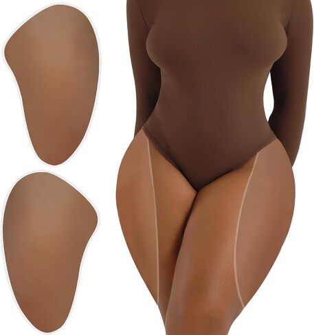 2Pcs Adhesive Silicone Hip Pads for Women Sticky Silicone Butt Pads Hip Enhancer Pads for an Instant Hourglass Figure in Saudi Arabia