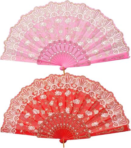 choyaxo Foldable Hand Fan, Folding Fans Handheld for Women in Saudi Arabia