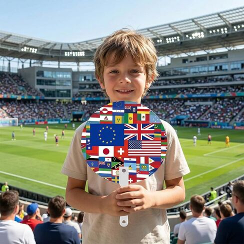 12-Pack World Cup Trophy 2026 World Cup Merchandise, Soccer Fan Accessories Decorations with Colorful International Country Flag & Trophy Design, Great Gifts for Soccer Fans Party Supplies in Saudi Arabia