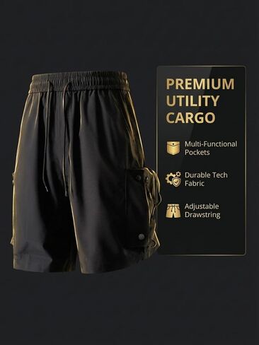 Men's Cargo Shorts Casual Stretch with Pockets Summer Outdoor Street Wear in Kuwait