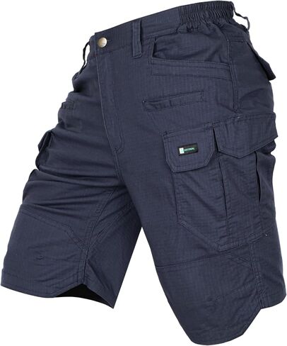 BOCOMAL Men's Work Cargo Shorts Lightweight Ripstop Stretch 9-Pocket Relaxed Fit Durable Water/Stain Resistant Hiking Shorts in Kuwait