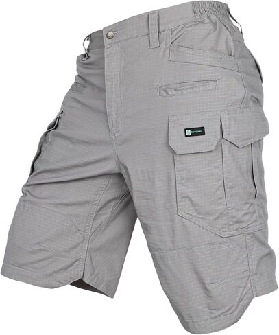 BOCOMAL Men's Work Cargo Shorts Lightweight Ripstop Stretch 9-Pocket Relaxed Fit Durable Water/Stain Resistant Hiking Shorts in Kuwait