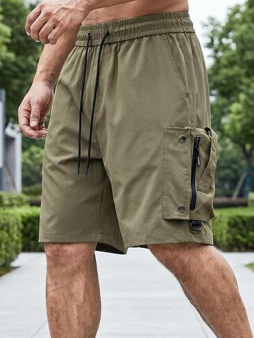Men's Cargo Shorts Casual Stretch with Pockets Summer Outdoor Street Wear in Kuwait