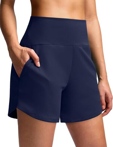 Soothfeel Running Shorts for Women 5" Tummy Control Comfy Workout Gym Hiking Shorts with Pockets in Kuwait