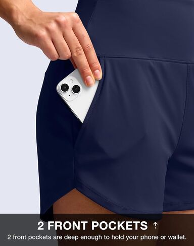 Soothfeel Running Shorts for Women 5" Tummy Control Comfy Workout Gym Hiking Shorts with Pockets in Kuwait