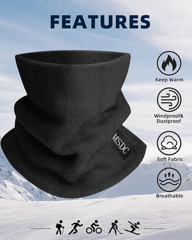 MSDC Neck Gaiters for Men 3 Pack,Neck Warmer Scarf Women Face Mask Covering for Cold Weather in Saudi Arabia