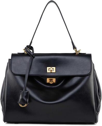 Suede & Leather Tote Bag for Women,Soft Leather Shoulder Handbags for Ladies,Satchel Purse for Travel Work in Saudi Arabia