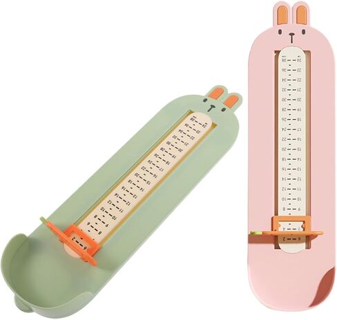 NOLITOY 2pcs Foot Measuring Device and Shoe Size Measurer, Plastic Foot Measuring Ruler for Home Use, Accurate Shoe Sizer Tool with Animal Design in Kuwait