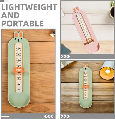 NOLITOY 2pcs Foot Measuring Device and Shoe Size Measurer, Plastic Foot Measuring Ruler for Home Use, Accurate Shoe Sizer Tool with Animal Design in Kuwait