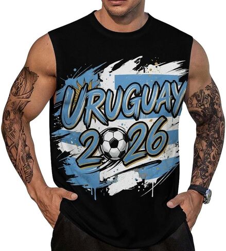 Men's Tank Top Workout Sleeveless Muscle T-Shirt Gym Fitness Vest Casual Wear Summer Beach Shirts in Kuwait