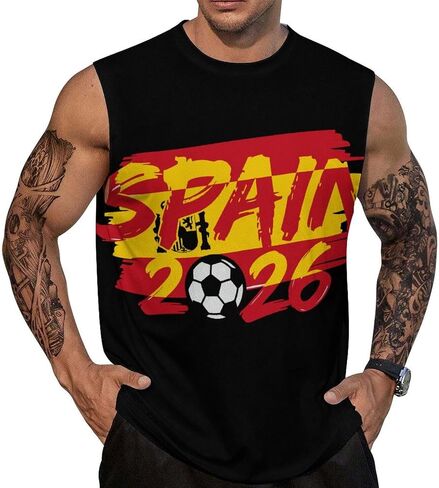 Men's Tank Top Workout Sleeveless Muscle T-Shirt Gym Fitness Vest Casual Wear Summer Beach Shirts in Kuwait