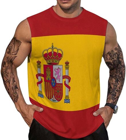Men's Tank Top Workout Sleeveless Muscle T-Shirt Gym Fitness Vest Casual Wear Summer Beach Shirts in Kuwait