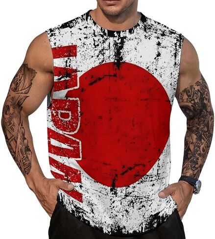 Men's Tank Top Workout Sleeveless Muscle T-Shirt Gym Fitness Vest Casual Wear Summer Beach Shirts in Kuwait