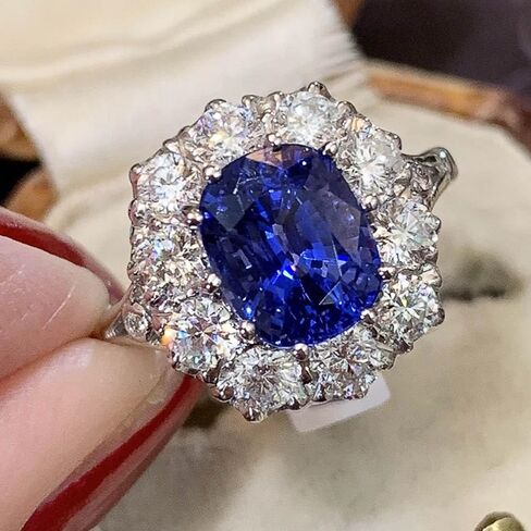 Gorgeous Oval Cubic Zirconia Rings Female Anniversary Party Accessories Luxury Finger Jewelry in Kuwait