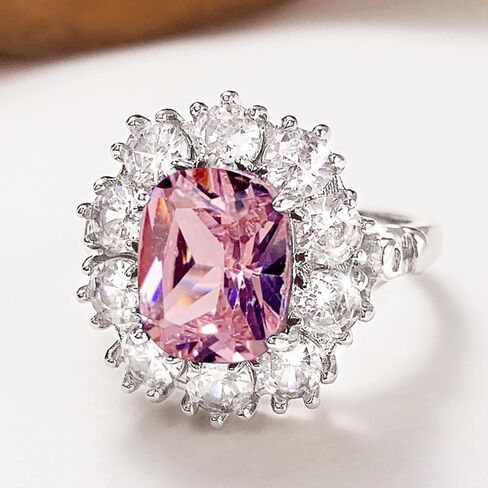 Gorgeous Oval Cubic Zirconia Rings Female Anniversary Party Accessories Luxury Finger Jewelry in Kuwait
