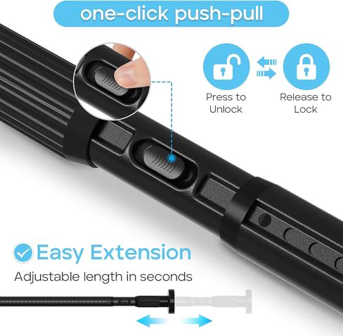 Tension Curtain Rod 41-86 Inch – Heavy Duty Curtain Rods No Drilling Adjustable Window Treatment Rod for Window Patio, Easy Installation, Rust Resistant, 1.26" Diameter, Black in Saudi Arabia
