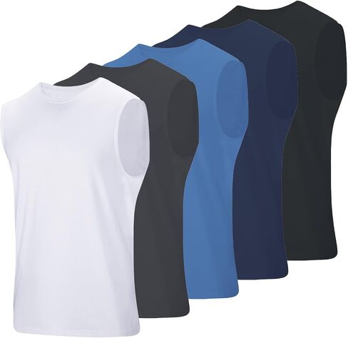 Men's Workout Tank Top Men's Sleeveless Muscle Shirts Dry Fit Tank Top in Saudi Arabia