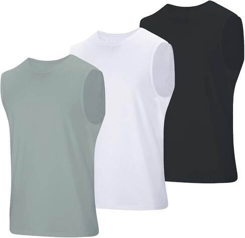 Men's Workout Tank Top Men's Sleeveless Muscle Shirts Dry Fit Tank Top in Saudi Arabia