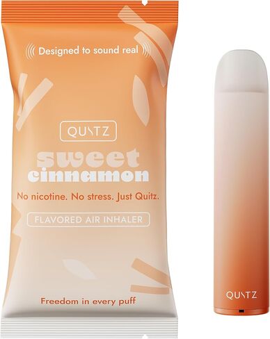 Quitz Cinnamon Smokeless Inhaler | Nicotine-Free Flavored Air Inhaler | Non-Electric Oral Fixation Habit Aid | Break the Smoking & Vaping Habit | Sweet Cinnamon in Saudi Arabia