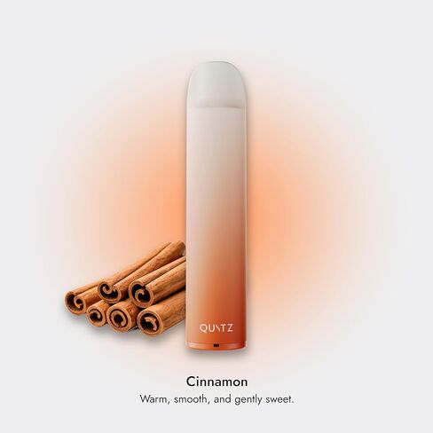 Quitz Cinnamon Smokeless Inhaler | Nicotine-Free Flavored Air Inhaler | Non-Electric Oral Fixation Habit Aid | Break the Smoking & Vaping Habit | Sweet Cinnamon in Saudi Arabia