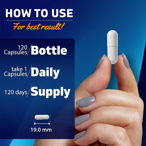 Vitamatic Zinc Carnosine with L. Reuteri 10 Billion CFU & Prebiotic Inulin 264 mg Digestive & Gut Health Support* - GI Tract Supplement – 120 Delayed-Release Capsules in Kuwait