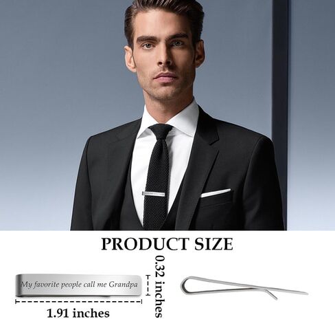 Aelciyue Tie Clips for Men's Jewelry Tie Bar Graduation Fathers Day Birthday Xmas Valentines Day Gifts for Men Teacher Nurse in Saudi Arabia
