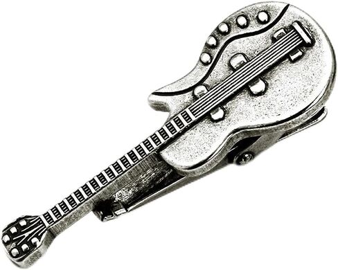 Music Mens Tie Clip, Guitar Tie Clip for Men Unique, Stylish and Fun Musical Instrument Jewelry in Saudi Arabia
