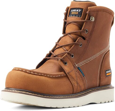 حذاء ARIAT Rebar Wedge Moc Toe 6 بوصات مقاوم للماء مركب عند الأصابع in Kuwait