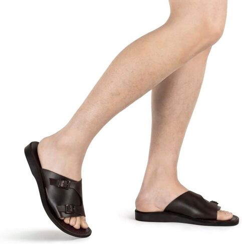 Seth - Leather Slide Sandal - Mens Sandals in Kuwait