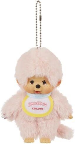 Monchhichi Colors Pink Plush Mascot Keychain in Saudi Arabia