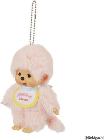 Monchhichi Colors Pink Plush Mascot Keychain in Saudi Arabia