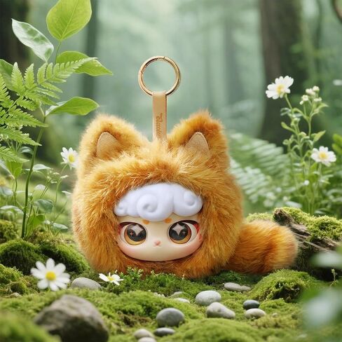 Lucky Meow IV Blind Box Keychain لطيف محشوة القط كيرينغ مع عيون النجوم، رقيق Kawaii حقيبة سحر الملحقات، هدايا عيد ميلاد مثالية لمحبي القطط والفتيات والنساء in Kuwait