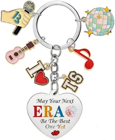 I LOVE TS POP Music Keychain, Cute Music Themed Key Chain Merch Party Favors Gifts For Women Girls Kids Boy Adult, Pretty Quotes Stuff Key Ring in Saudi Arabia