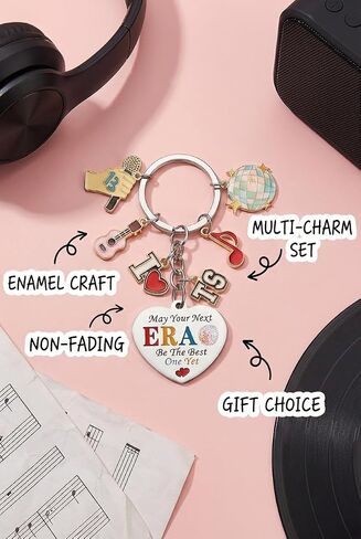 I LOVE TS POP Music Keychain, Cute Music Themed Key Chain Merch Party Favors Gifts For Women Girls Kids Boy Adult, Pretty Quotes Stuff Key Ring in Saudi Arabia