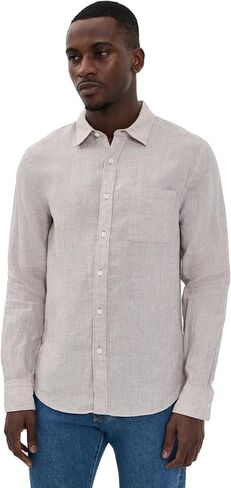 Vince Men's Classic Fit Long Sleeve Shirt in Saudi Arabia