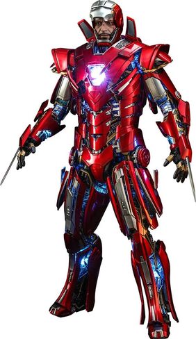 Hot Toys 1:6 Iron Man Mark XXXIII Armour Suit Up - Silver Centurion - Iron Man 3, Red in Saudi Arabia