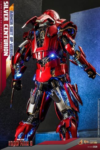 Hot Toys 1:6 Iron Man Mark XXXIII Armour Suit Up - Silver Centurion - Iron Man 3, Red in Saudi Arabia