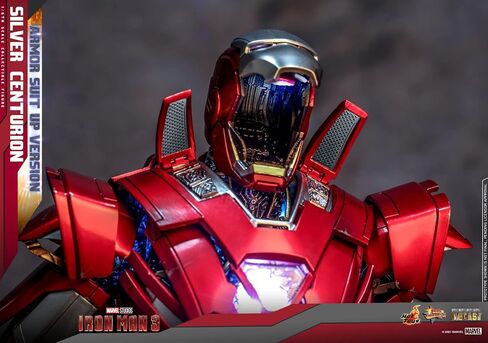 Hot Toys 1:6 Iron Man Mark XXXIII Armour Suit Up - Silver Centurion - Iron Man 3, Red in Saudi Arabia